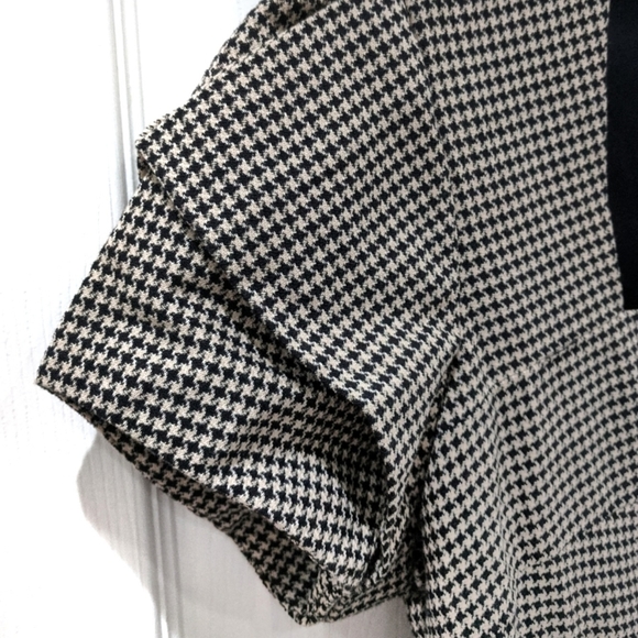 Diane Von Furstenberg Wool Houndstooth Dress sz 12 - Picture 3 of 8